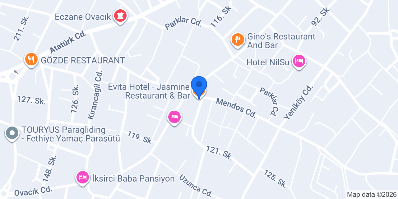 Evita Hotel - Jasmine Restaurant & Bar konumu