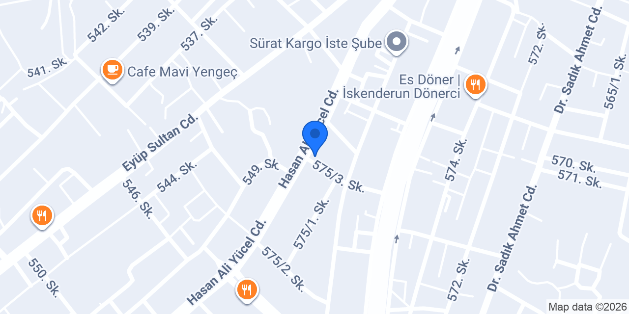 Cömert Döner konumu