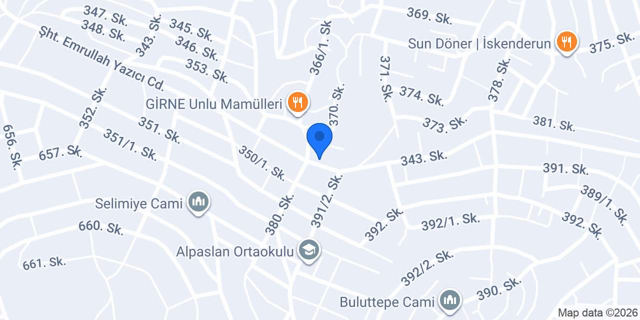 Tepe Döner Salonu konumu
