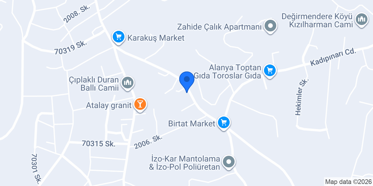 Aym Dizayn Yapı Mobilya konumu
