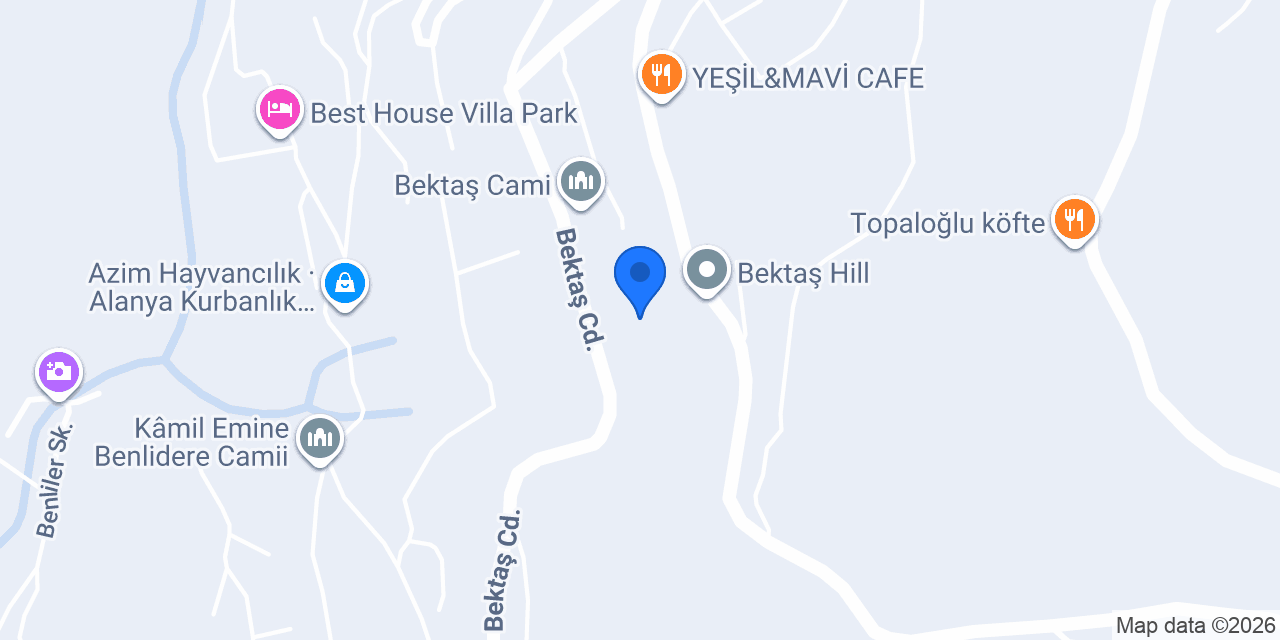 Bektas Garden konumu