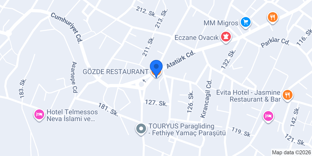 GÖZDE RESTAURANT konumu