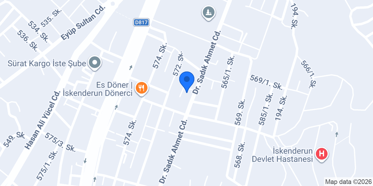 Minik Eller Kreş İskenderun konumu