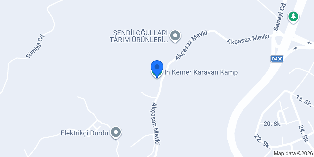 In Kemer Karavan Kamp konumu