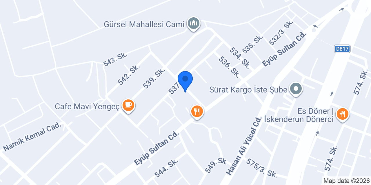 Cömert Fırını konumu