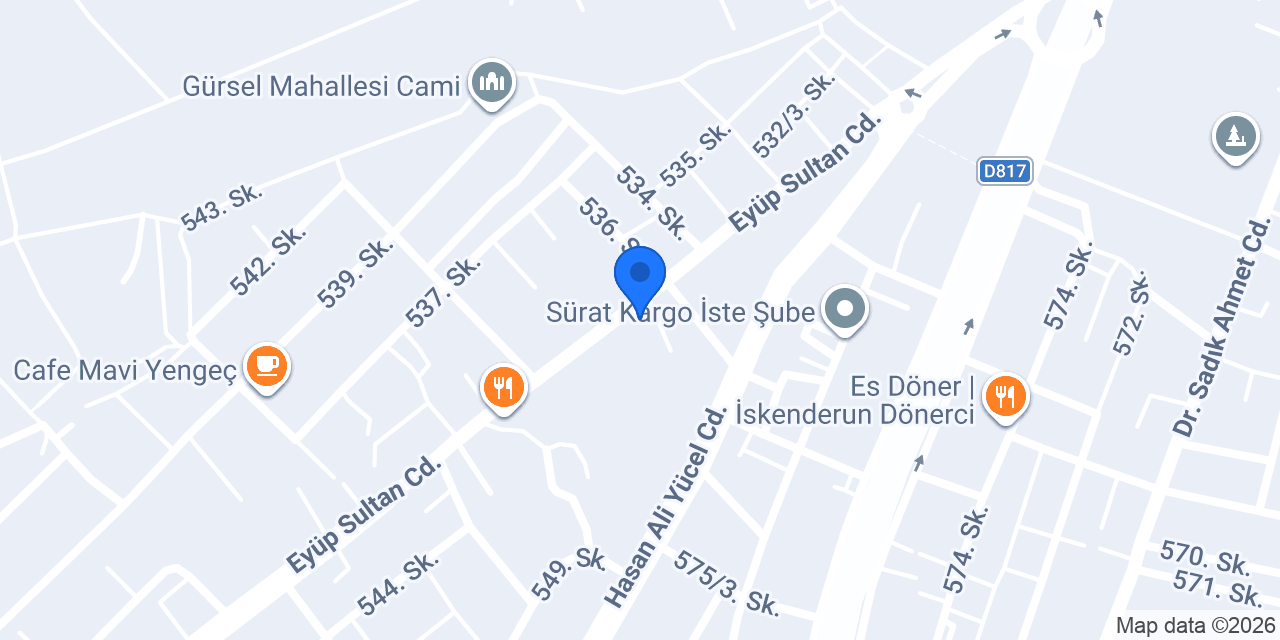 İskenderun Çiçek Dünyası konumu