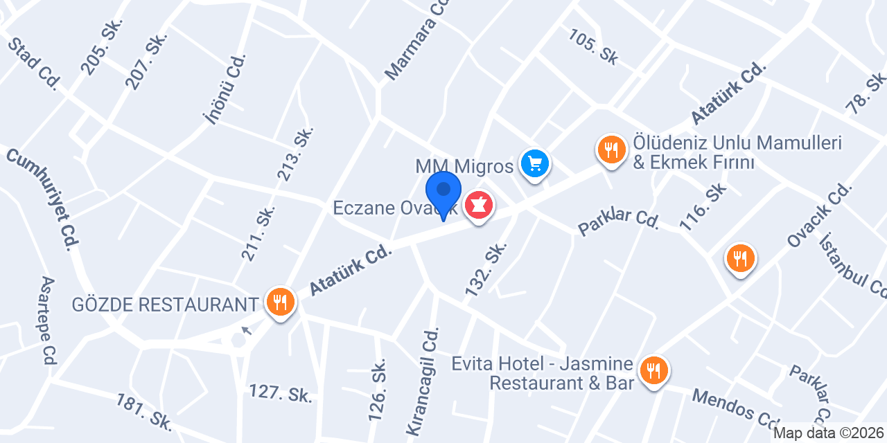 Pasaport Pizza Fethiye Ölüdeniz konumu