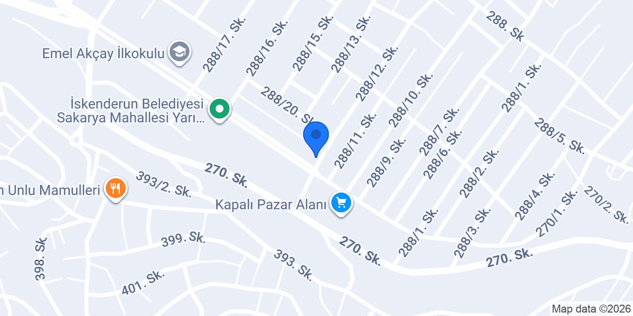 Zafer büfe kuruyemiş İskenderun (Sakarya Mahlesi) konumu