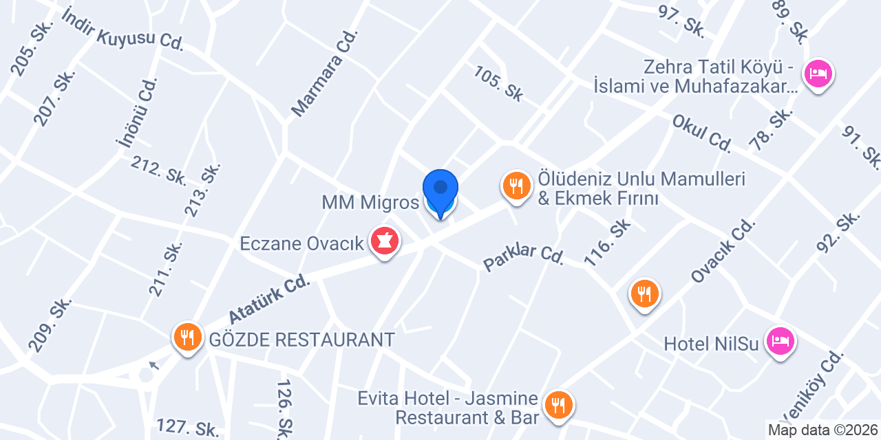 MM Migros konumu