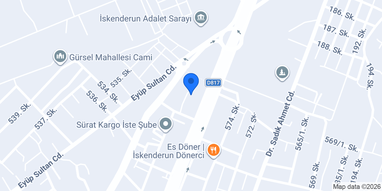 İskenderun FizyoDeo Fizyoterapi & Pilates konumu
