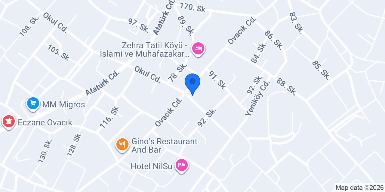 Gözleme bahçesi konumu
