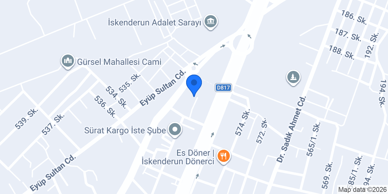 İskenderun Neurova Dikkat ve Algı Merkezi konumu