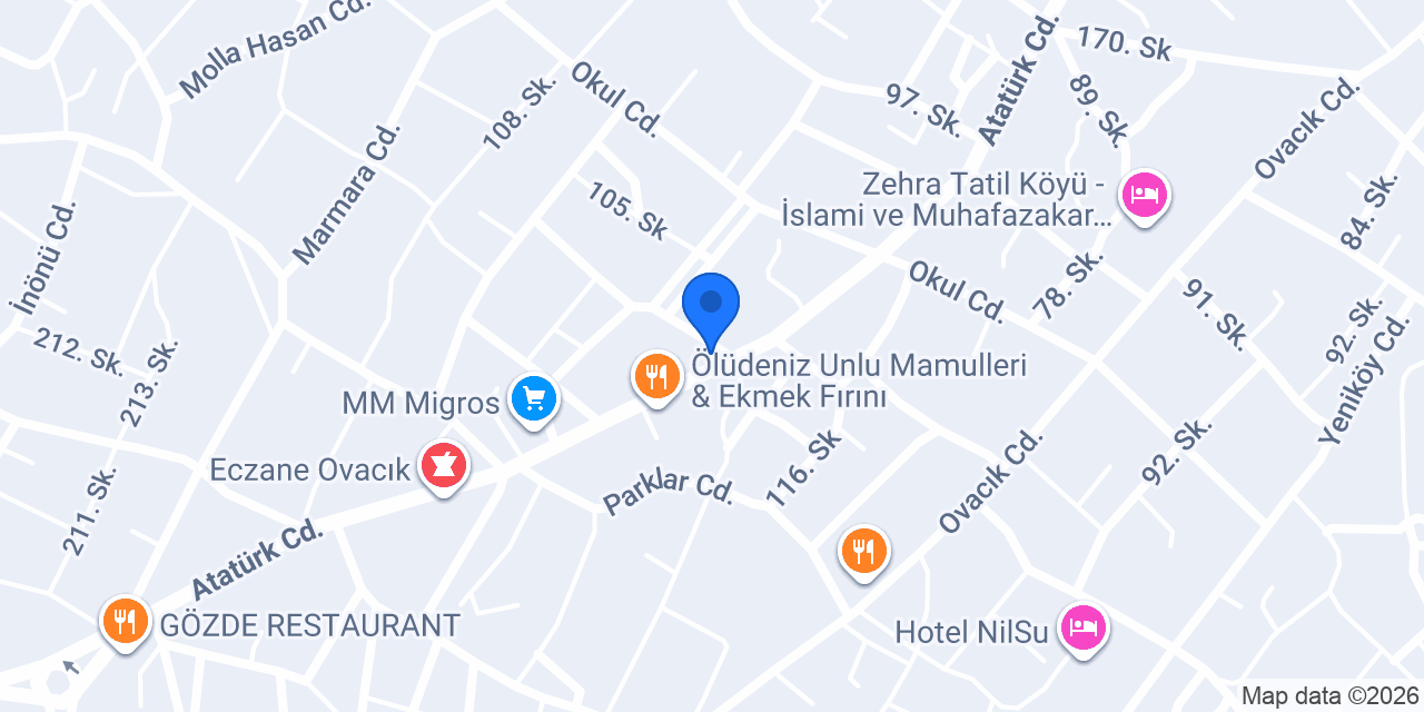 Pınara Rent A Car konumu