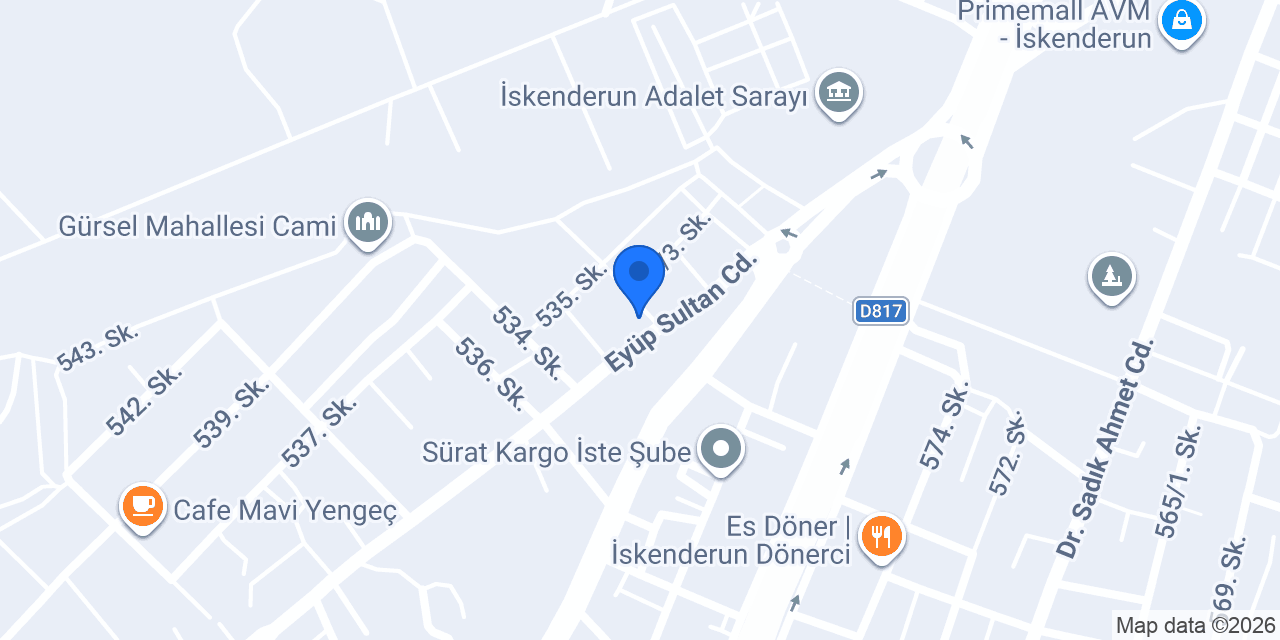 Arena Oto lastik konumu