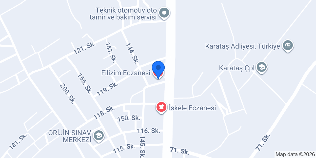 Filizim Eczanesi konumu