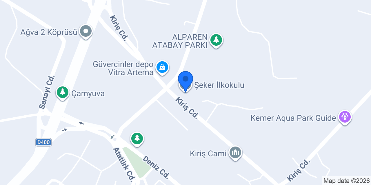 Şeker İlkokulu konumu