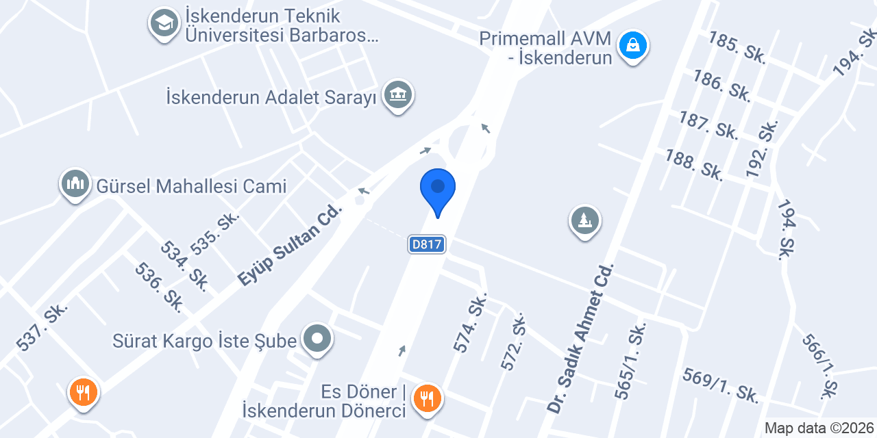 GÜLERYÜZ OTOMOTİV konumu