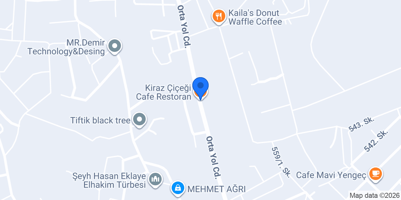 Kiraz Çiçeği Cafe Restoran konumu