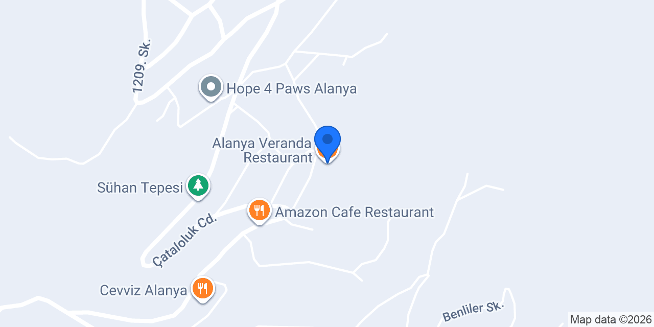 Alanya Veranda Restaurant konumu
