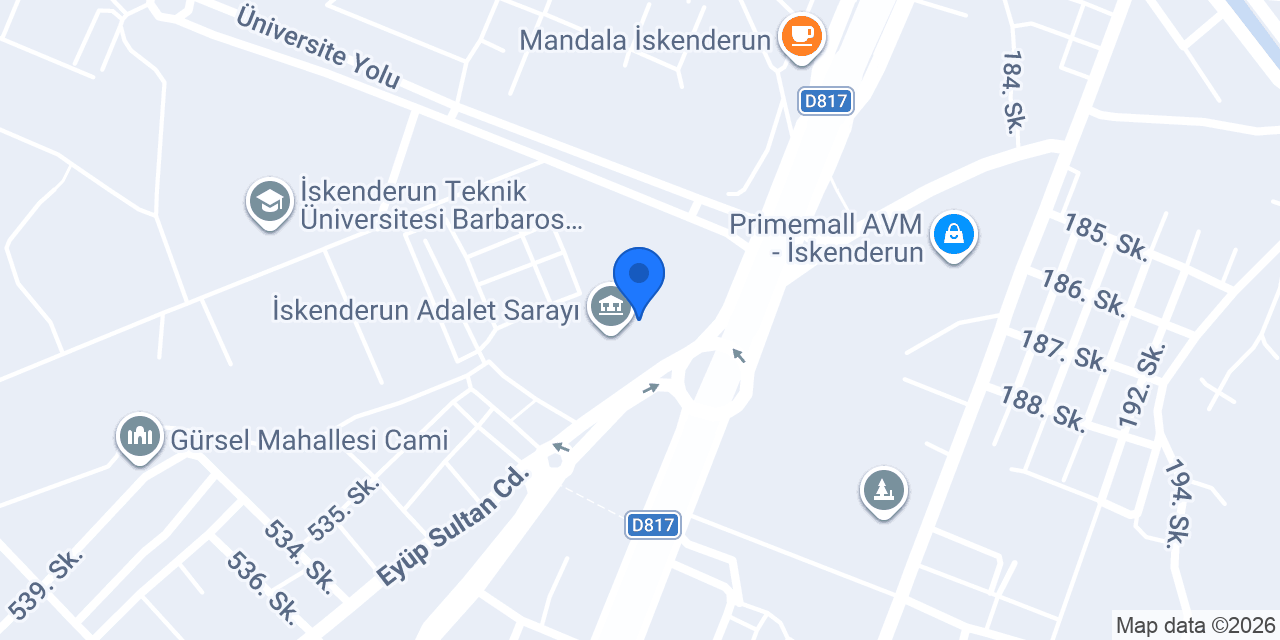 İskenderun Taksi konumu