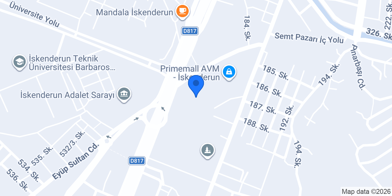 FENERIUM İSKENDERUN PRIME MALL konumu