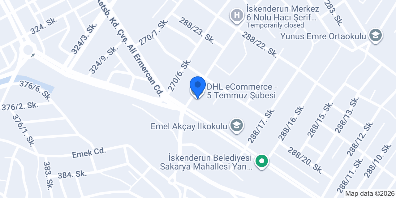 DHL eCommerce - 5 Temmuz Şubesi konumu