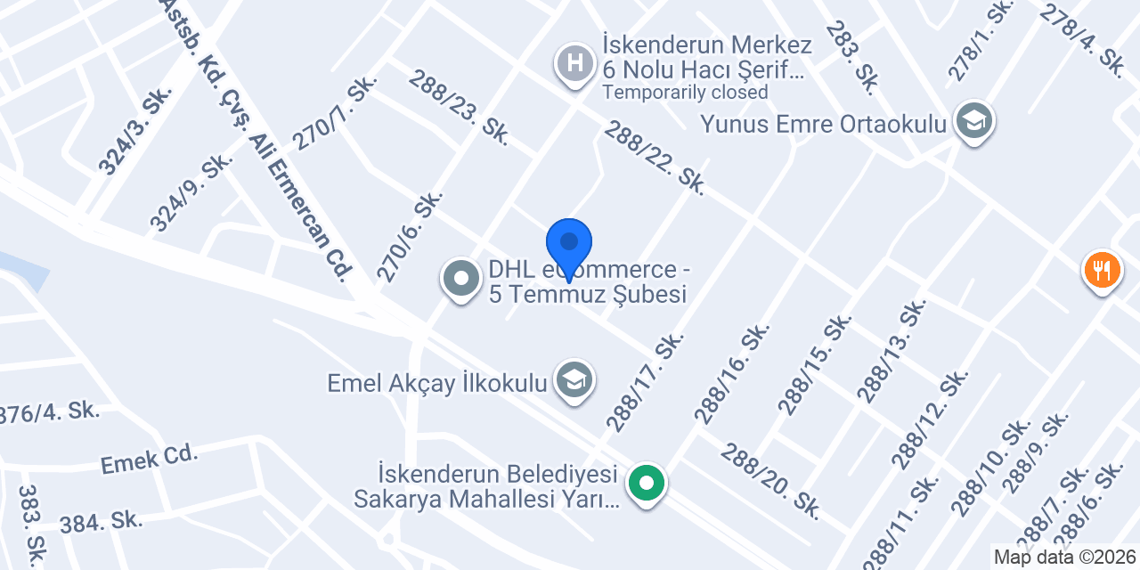 Lezzet Et ve Tavuk konumu