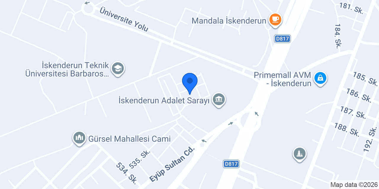 Arsuz İlçe Seçim Kurulu konumu