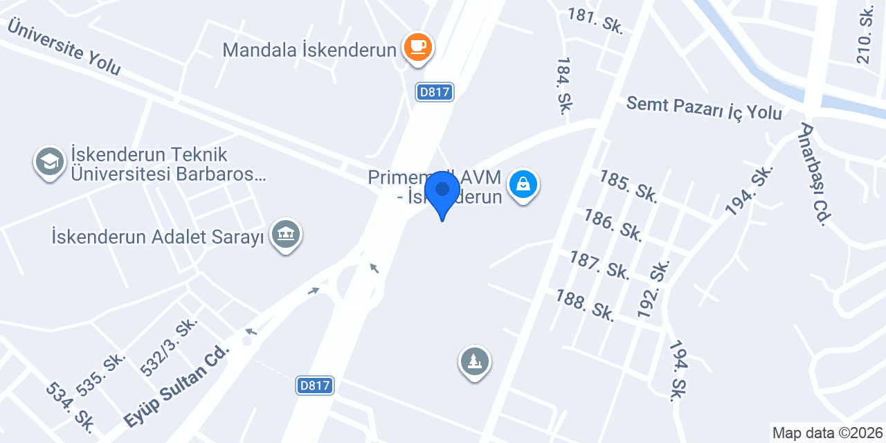 Robert's Coffee İskenderun konumu
