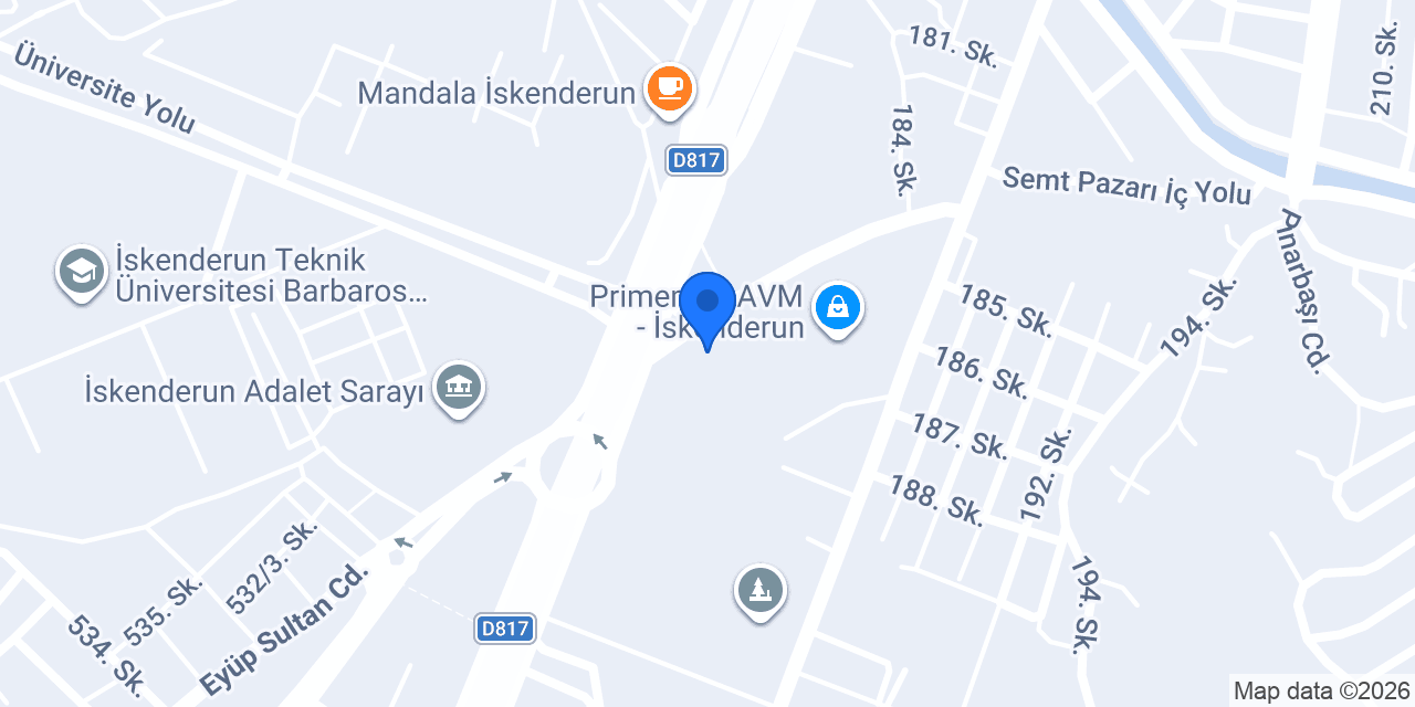 MMM Migros - İskenderun Prime Mall Şubesi konumu
