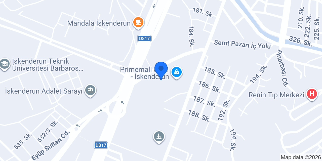 İskenderun awm TAKSİ konumu
