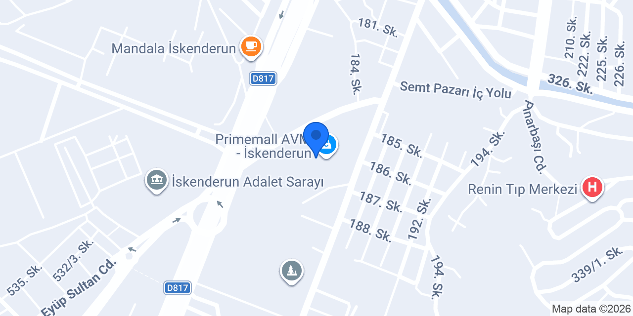 DP PERFUMUM PRİMEMALL AVM konumu