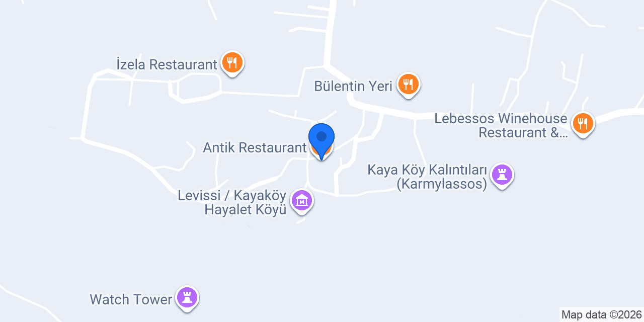 Antik Restaurant konumu