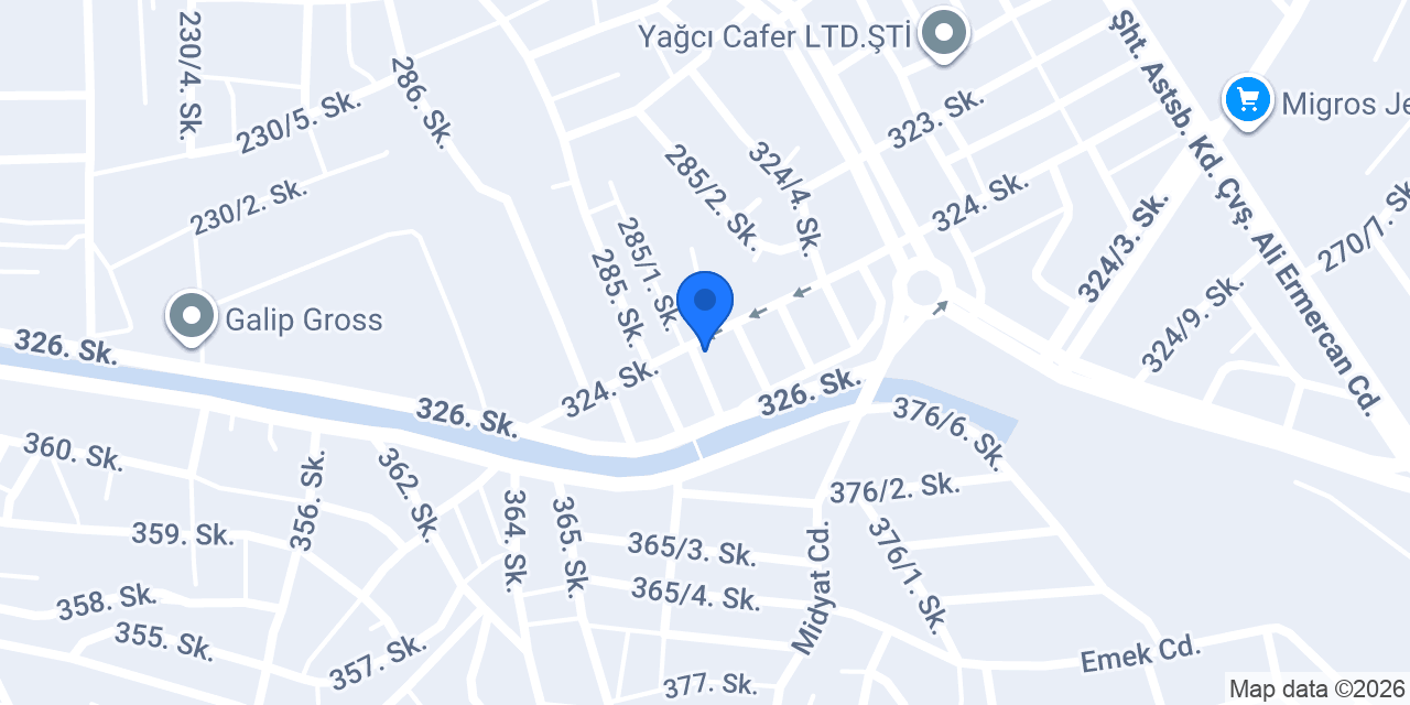 Yıldırım Ticaret Yem ve un konumu