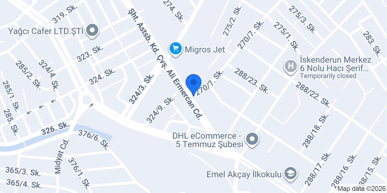 Oto Serkan konumu