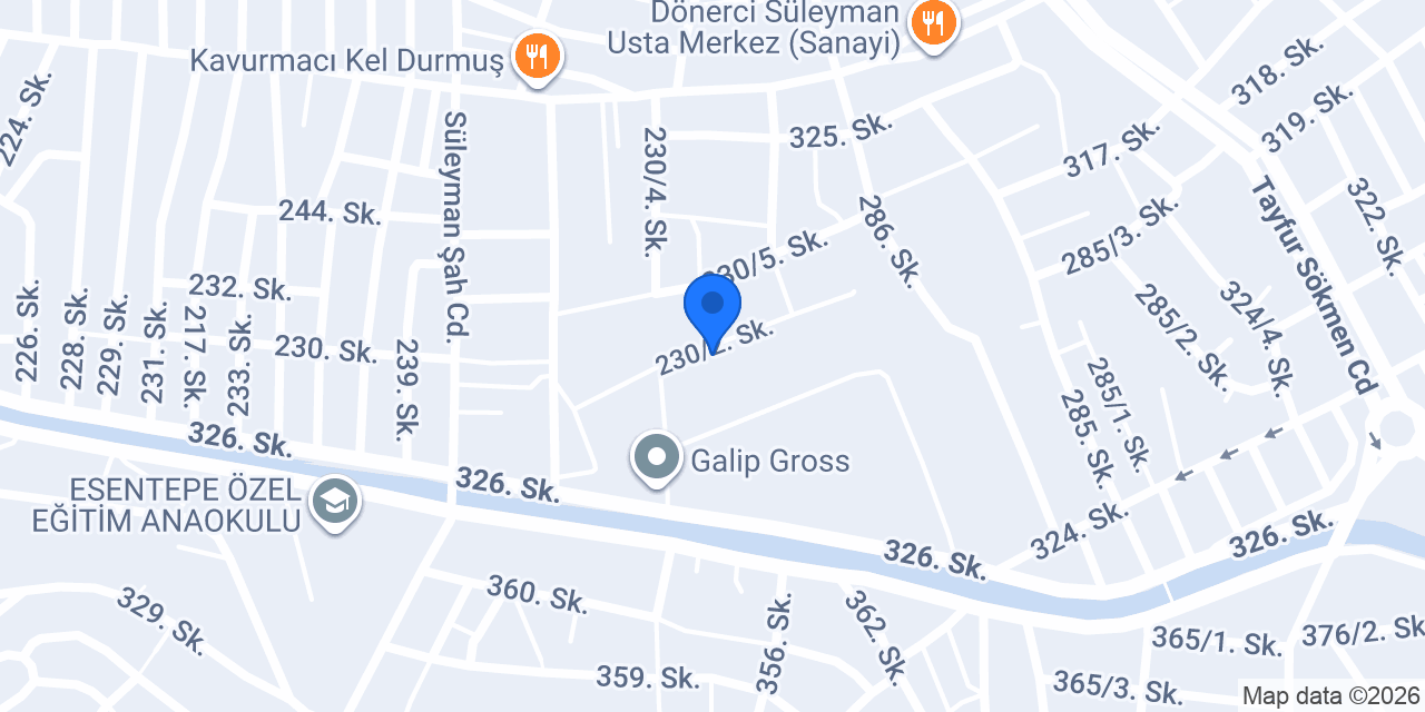 Akçalı Mermer&Granit konumu