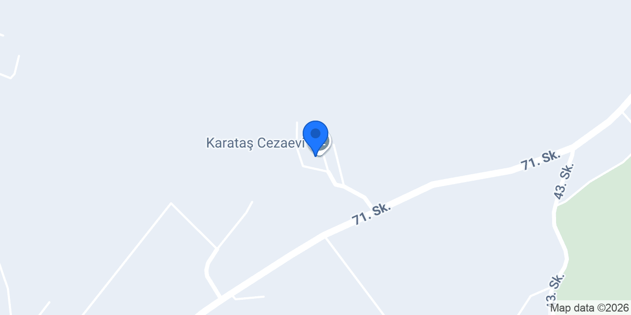 Karataş Cezaevi konumu
