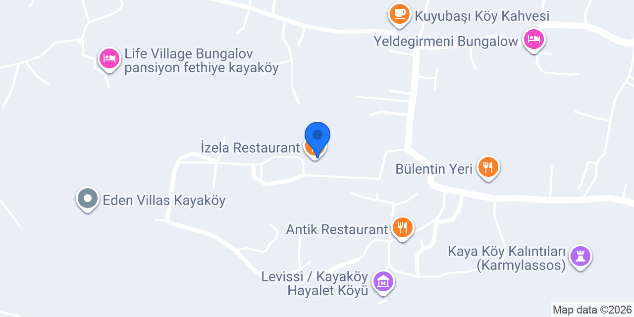 İzela Restaurant konumu