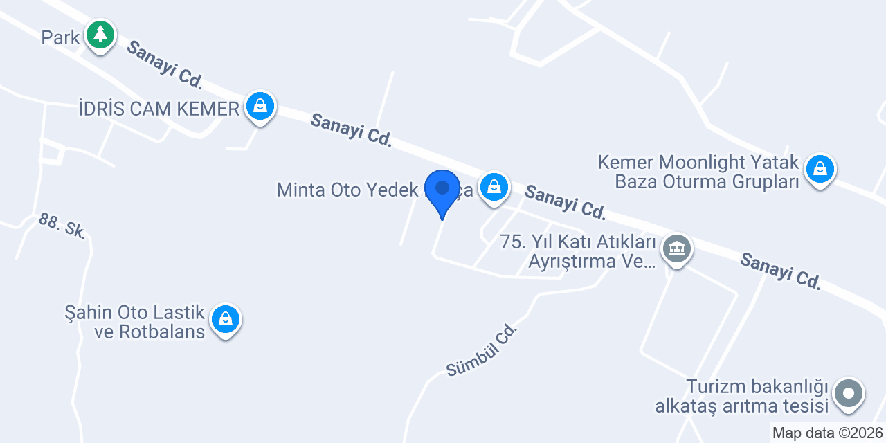 Kemer oto boya konumu
