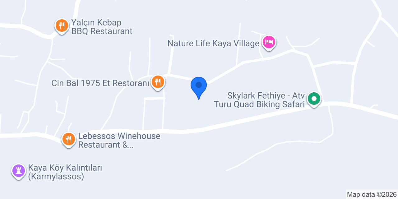 Villa Sığla Kayaköy konumu