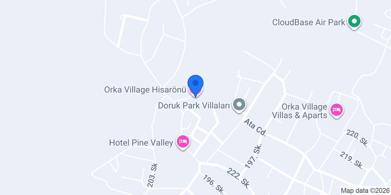 Orka Village Hisarönü konumu