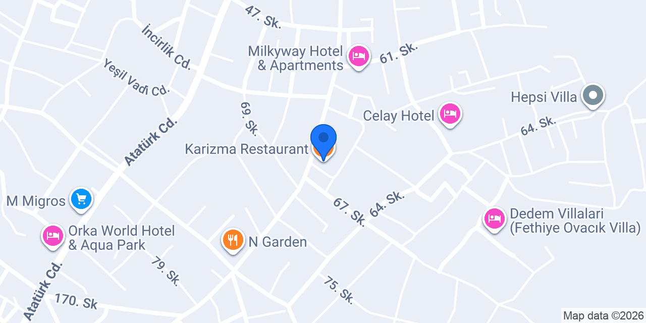 Karizma Restaurant konumu
