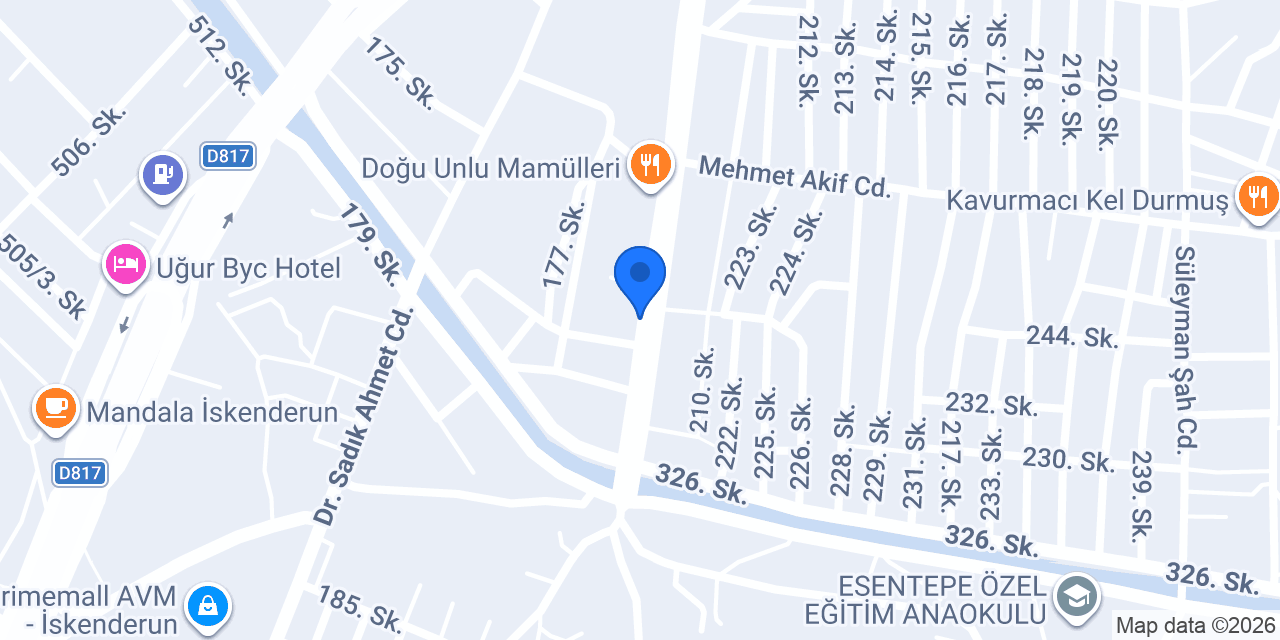 Karakuş Motor Ticaret Yedek Parça konumu