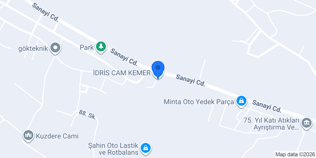 İDRİS CAM KEMER konumu