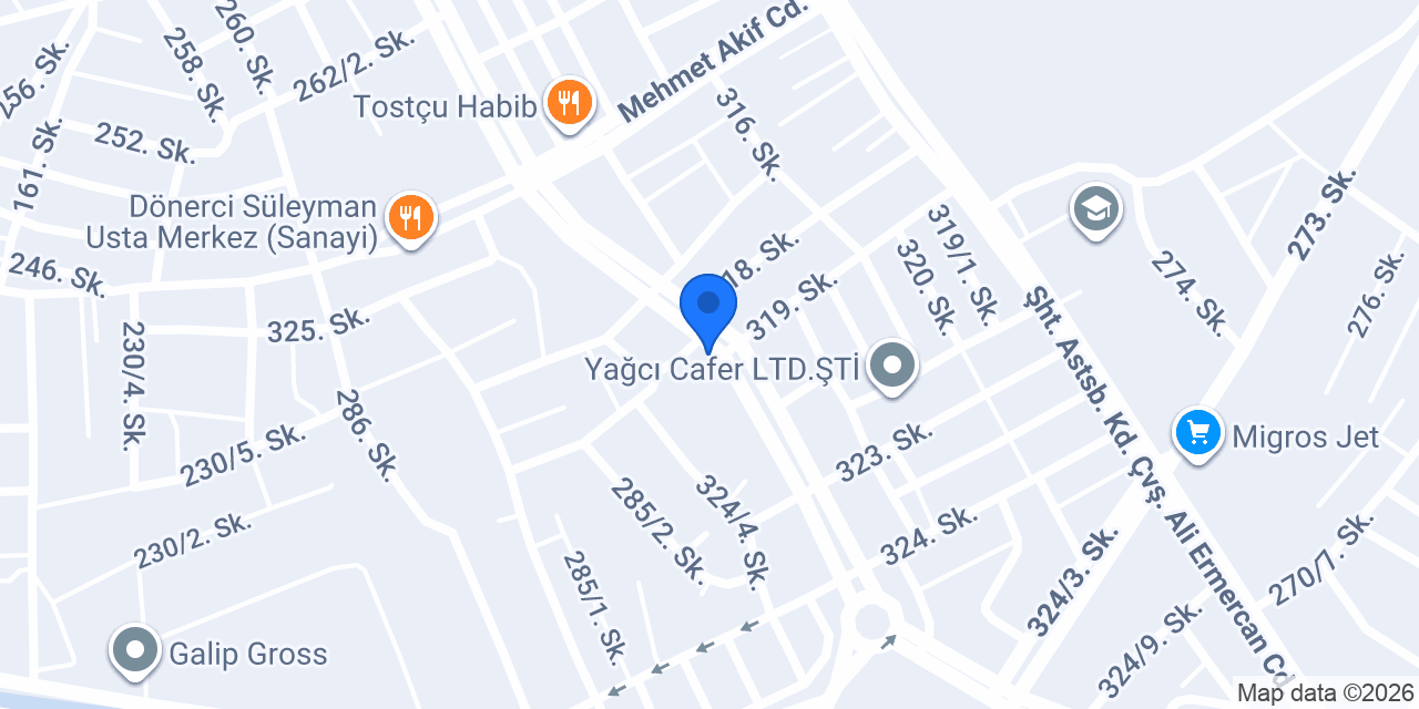 Gümüş Çelik Yapı İnşaat konumu