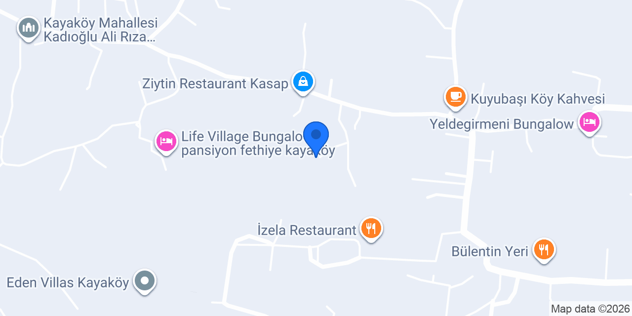 Cafe Piramit Kayaköy konumu