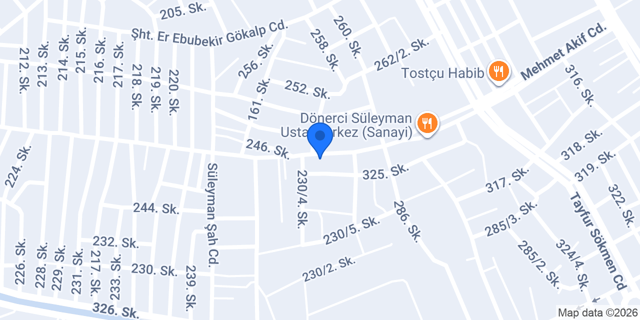 Yıldızoğlu Oto Lastik konumu