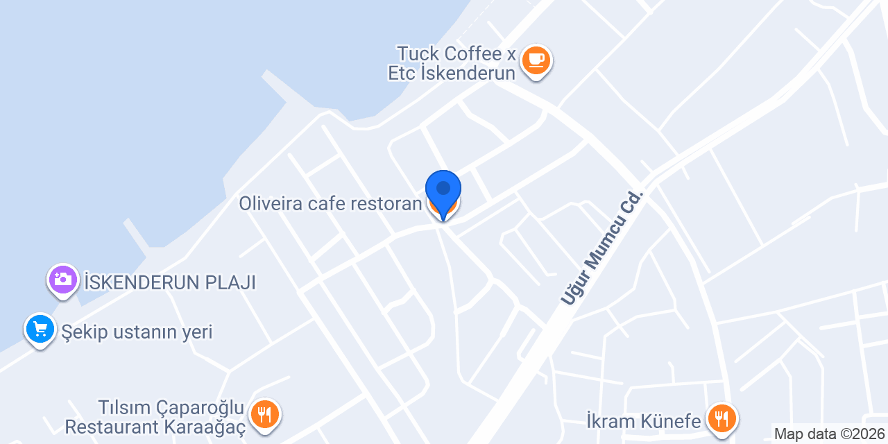 Oliveira cafe restoran konumu
