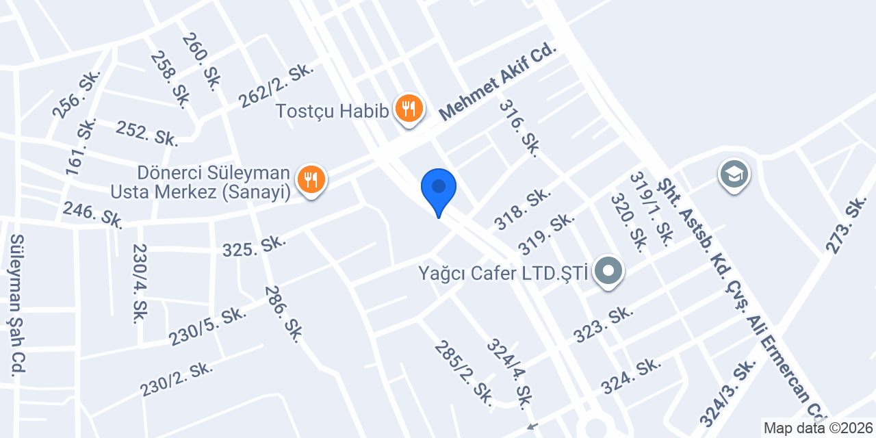İskenderun Oto Lastik konumu