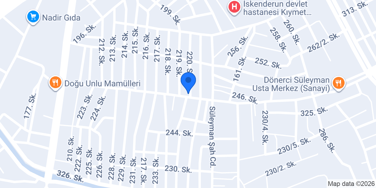 Şahane Kuruyemiş konumu